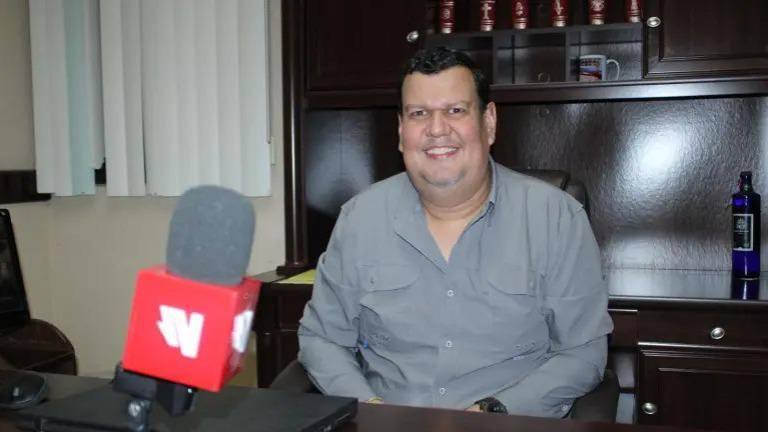 El presidente de la Asociación de Agricultores del Río Baluarte, Mauricio López Quevedo, habla sobre las protestas de este lunes.