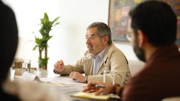 El canciller Juan Ramón de la Fuente presidió de manera una reunión de trabajo para supervisar los planes y protocolos de respuesta rápida de los 53 consulados de México en Estados Unidos.