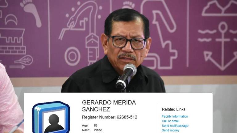 El ex Secretario de Seguridad Pública de Sinaloa, Gerardo Mérida Sánchez, está detenido en Brooklyn, Nueva York.