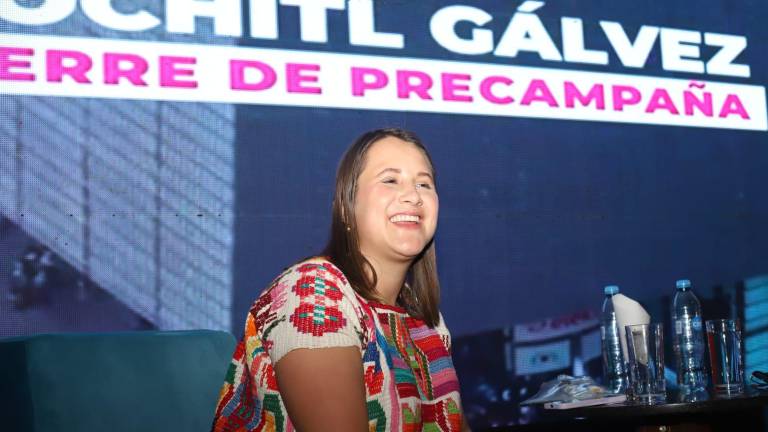 Diana Vega Gálvez, hija de la precandidata presidencial Xóchitl Gálvez, estuvo en Mazatlán.