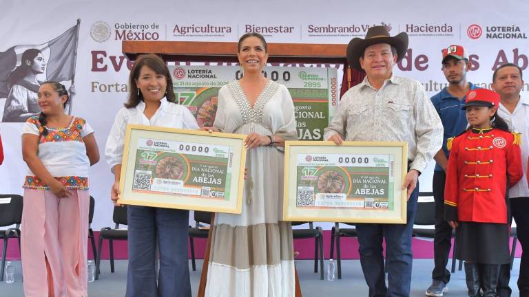 Conmemoran el Día Nacional de las Abejas con billete de Lotería y apoyos a meliponicultoras mayas