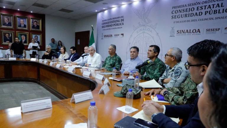 Autoridades en la reunión del Consejo Estatal de Seguridad celebrado en julio pasado.