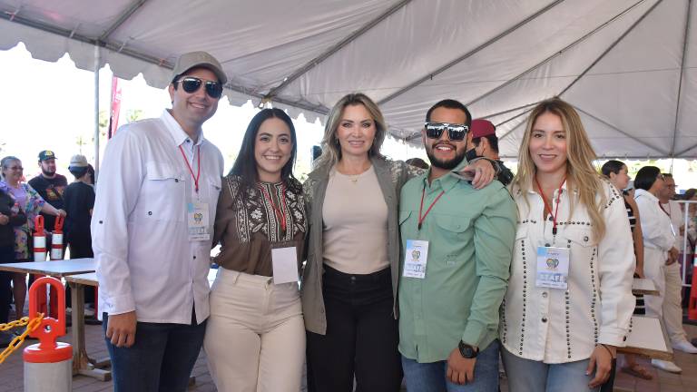 Raúl Zazueta, Luisa Morachis, Celia Jáuregui, Sair Soto y Melissa Carrillo.