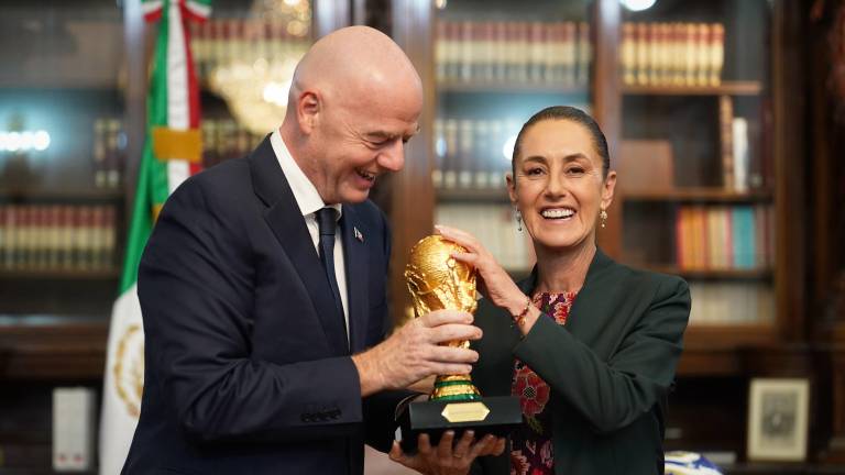 El presidente de la FIFA, Gianni Infantino, visitó a la Presidenta de México, Claudia Sheinbaum, para revisar los trabajos de la Copa del Mundo 2026.