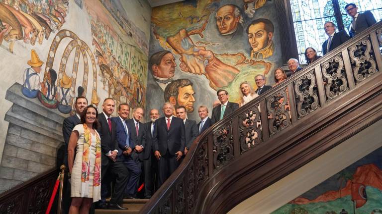 El Presidente de México Andrés Manuel López Obrador encabeza reunión con empresarios mexicanos y de Estados Unidos en Washington.