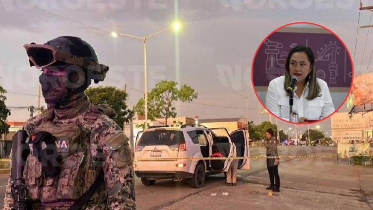 La zona fue resguardada tras el enfrentamiento donde murió un policía estatal en Bachigualato.