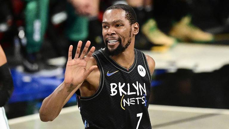 Kevin Durant se echó a los Nets al hombro para llevarlos hasta la victoria.