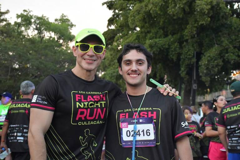 Entre luces, música y diversión realizan primera edición de la Flash Night Run Culiacán