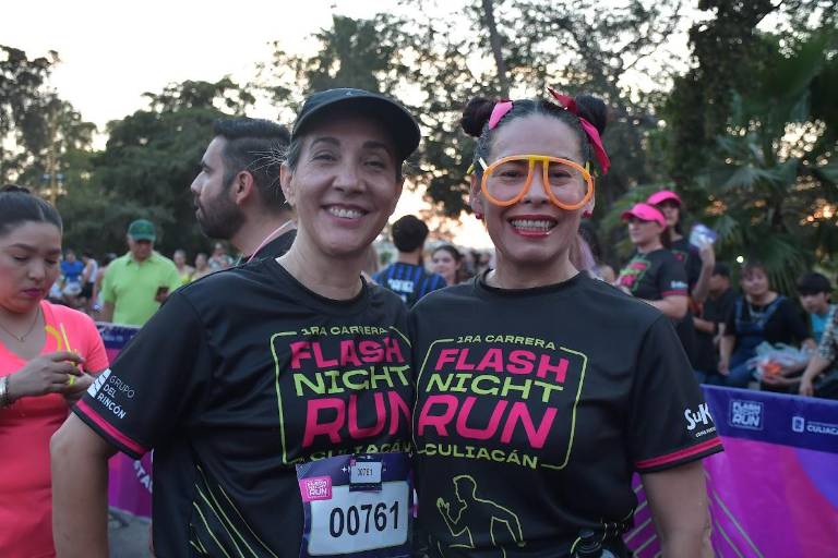 Entre luces, música y diversión realizan primera edición de la Flash Night Run Culiacán