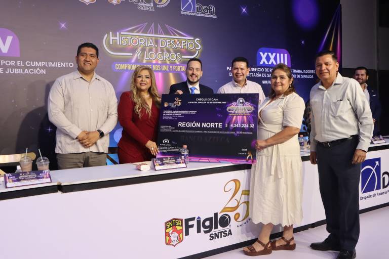 FIGLOSNTSA SINALOA reconoce a sus socios una vida de trabajo y dedicación, en el marco del 25 Aniversario del Fideicomiso