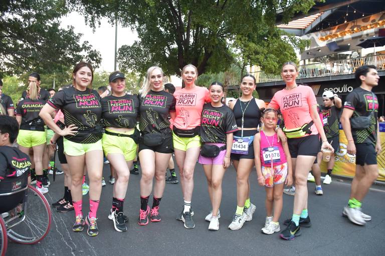 Entre luces, música y diversión realizan primera edición de la Flash Night Run Culiacán
