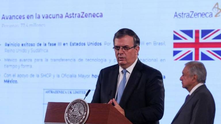 México recibirá el jueves más de 487 mil vacunas de Pfizer y otras 500 mil dosis de Sinovac: Ebrard