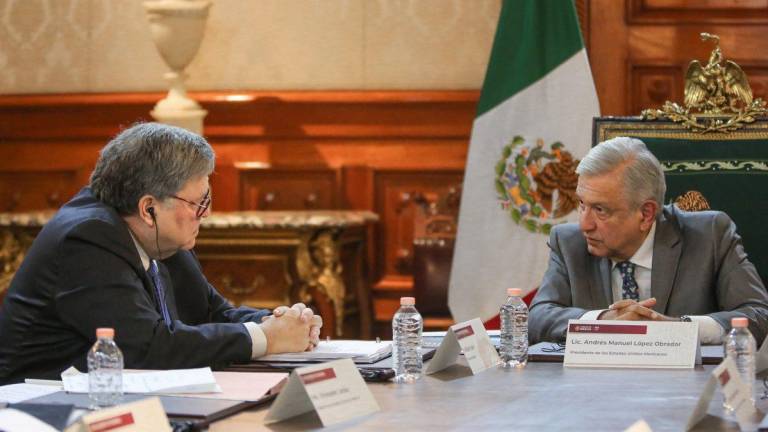 William Barr, entonces Fiscal de Estados Unidos, en reunión con el Presidente de México Andrés Manuel López Obrador.