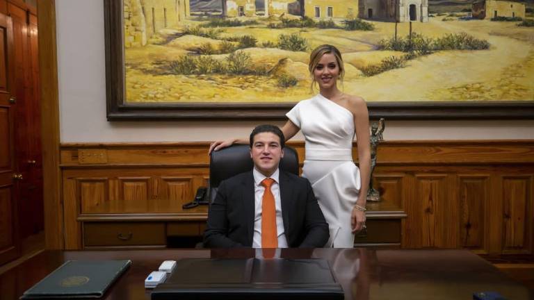 Samuel García, Gobernador de Nuevo León y Mariana Rodríguez, su esposa.