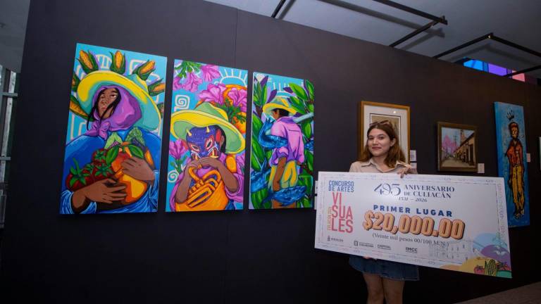 La obra ‘Sobre Ríos’ de Sara González Cisneros ganó el primer lugar en el Concurso de Artes Visuales Culiacán 2026.