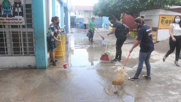 Afectó huracán Nora subestación eléctrica de Escuela Primaria El Chamizal