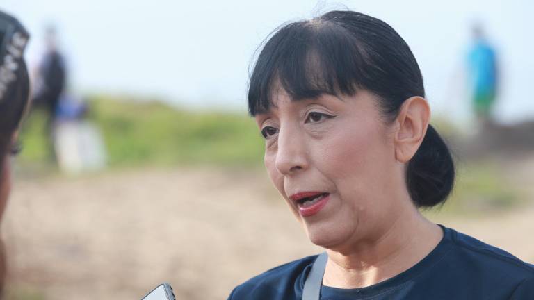 Sofía Trejo, directora de MazConciencia, señala que buscarán instalar más biobardas para frenar la contaminación del mar.