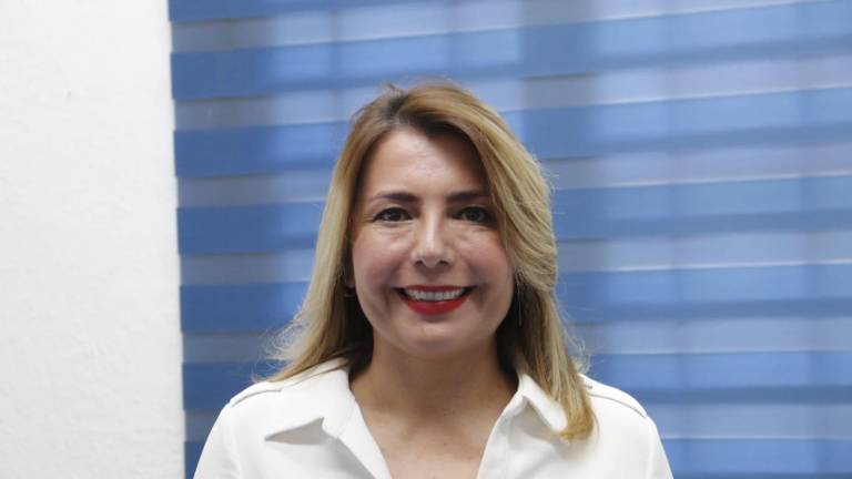 Roxana Valdez Rubio, dirigente del PAN en Sinaloa, considera innecesario el reloj floral que se instaló en Culiacán.