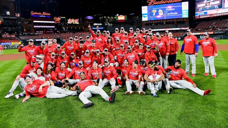 Los Filis celebran su pase a la SDLN.