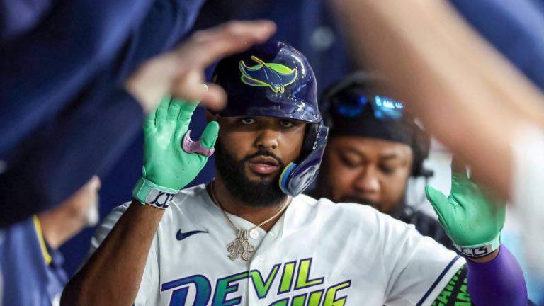 Junior Caminero se consolidó como figura de la ofensiva de los Rays.