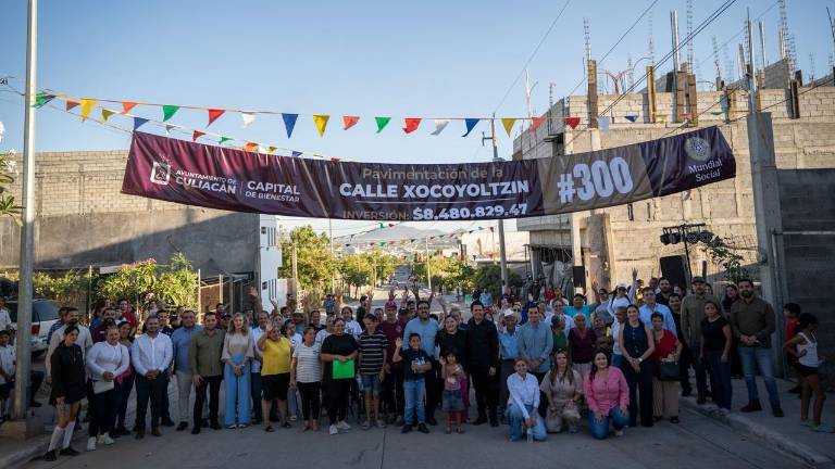 La pavimentación implicó una inversión de 8 millones 480 mil pesos y abarcó una longitud de 611 metros lineales.