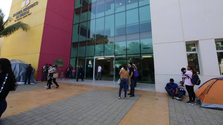 Edificio del nuevo hospital pediátrico en Sinaloa.