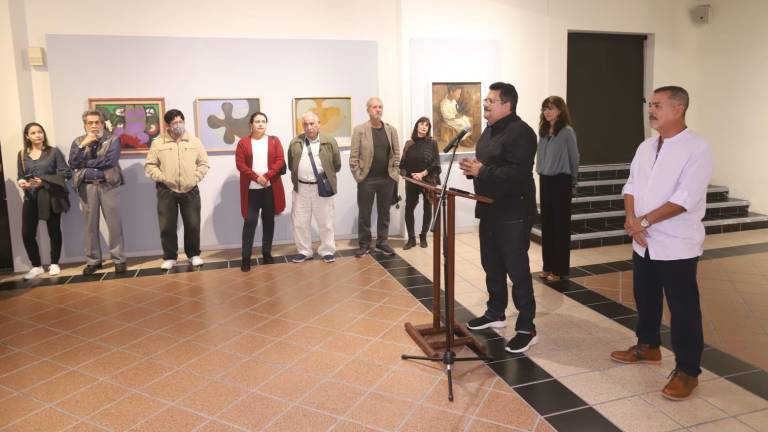 La inauguración estuvo a cargo de Víctor López, sobrino del artista y del escritor Juan José Rodríguez, quien resaltó un su mensaje la majestuosidad de la obra de López Sáenz.