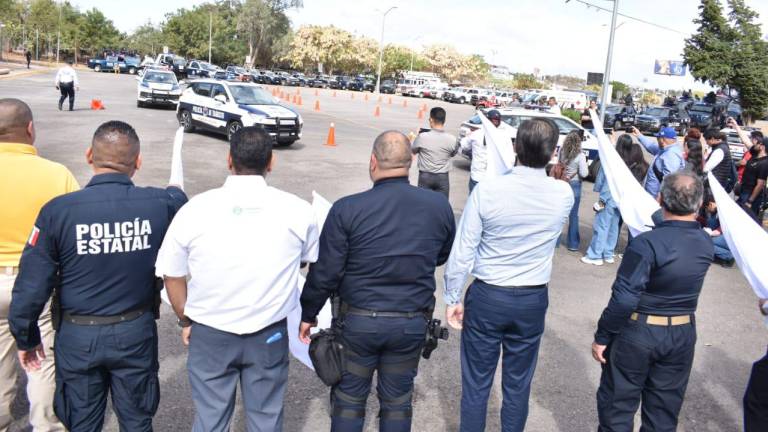 Puesta en marcha del operativo de seguridad de Semana Santa en Culiacán.