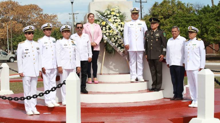 Ceremonia Conmemorativa en Mazatlán del 109 Aniversario de la Gesta Heroica del 21 de abril de 1914, en el Puerto de Veracruz.