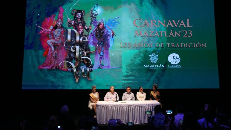 Anuncio del elenco que estará presente en el Carnaval de Mazatlán.