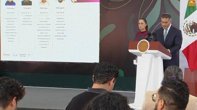 Omar García Harfuch informó que del 1 de octubre de 2024 al 31 de agosto de 2026 fueron detenidas 3 mil 824 personas por delitos de alto impacto
