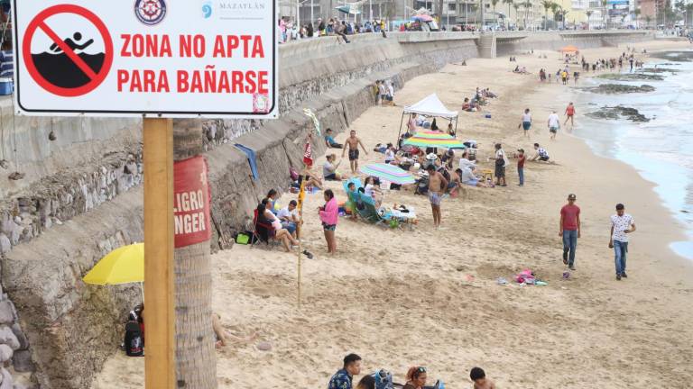 A pesar de que hay señalamientos en la playa, los turistas hacen caso omiso.