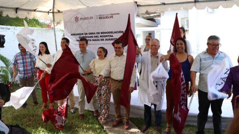 Este miércoles inició la remodelación del quirófano y otras áreas del Hospital Municipal “Margarita Maza de Juárez” de Mazatlán.