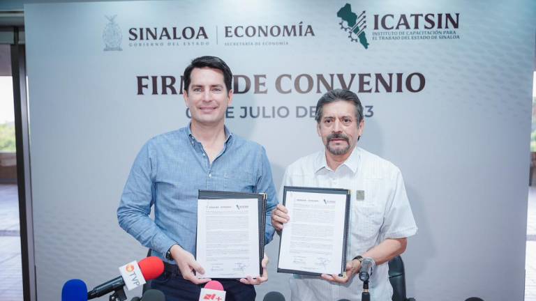 La Secretaría de Economía e Icatsin firman convenio para capacitación