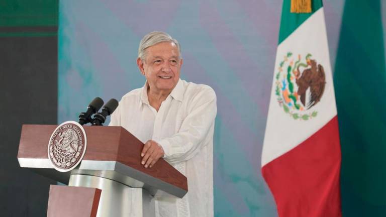 Andrés Manuel López Obrador en la conferencia celebrada en Villahermosa, Tabasco.