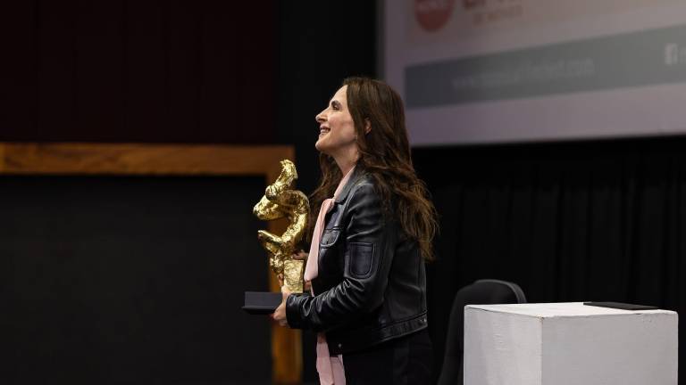 La actriz francesa se encuentra por segunda ocasión en el Festival Internacional de Cine de Morelia.