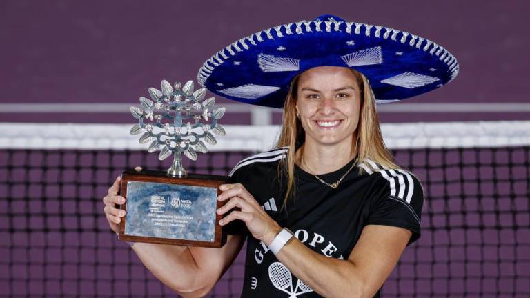 Maria Sakkari ascendió en el ranking de la WTA tras su triunfo en Guadalajara el pasado sábado.