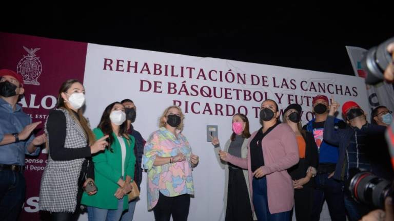Isde y PIDS rehabilitan canchas en Villa Juárez, Navolato