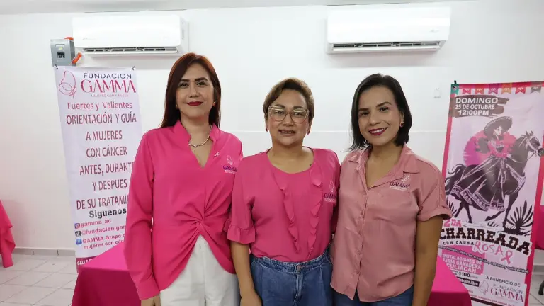 Gabriela Gil, Annabelle Guerrero y Cecilia Escobar invitan a la charreada.