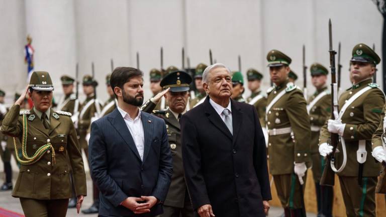 El Presidente de Chile, Gabriel Boric, recibió este domingo al Mandatario de México, Andrés Manuel López Obrador.