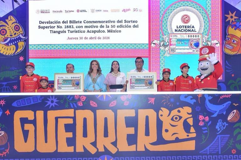 Billete conmemorativo de la Lotería Nacional enaltece el orgullo del Tianguis Turístico de México, por su 50 aniversario
