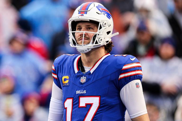 Josh Allen podría usar visera el jueves para cuidar nariz