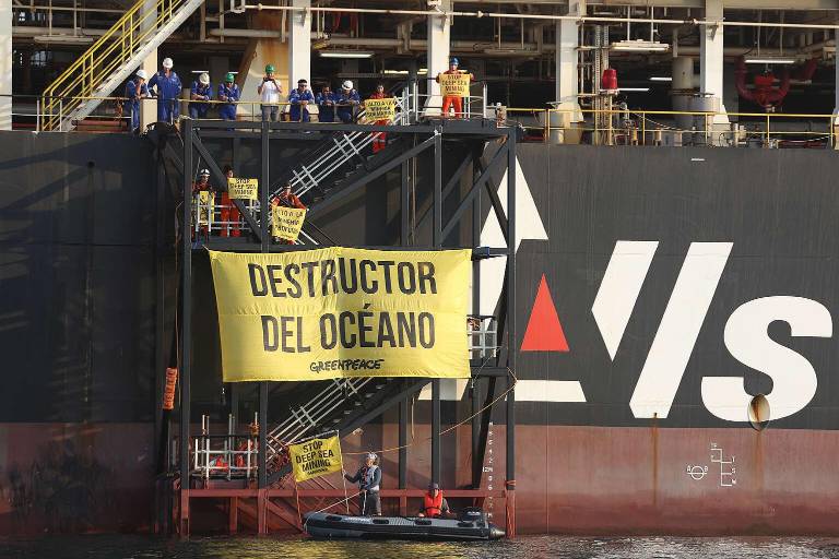 Señala Greenpeace que el barco minero Hidden Gem es un destructor de los océanos