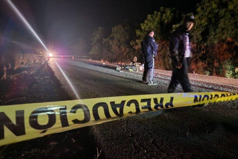 Motociclista pierde la vida tras chocar en la carretera Palma-Vitaruto, en Navolato