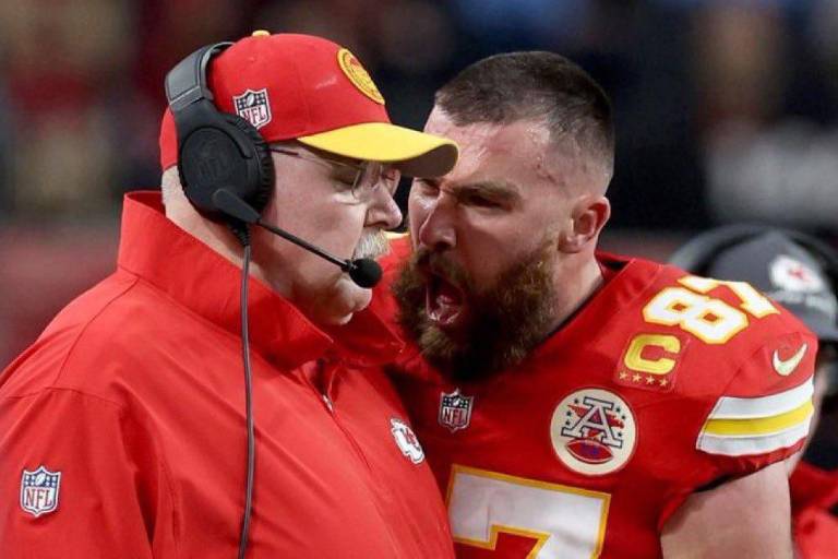Travis Kelce admite que se pasó de la raya con Andy Reid en el Super Bowl