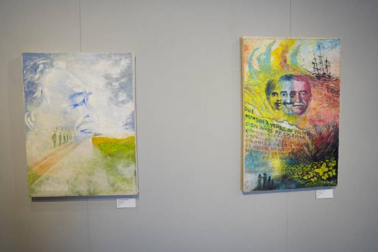 Muestra Galería Ángela Peralta la exposición ‘100 años de color colombiano; homenaje a Gabriel García Márquez’