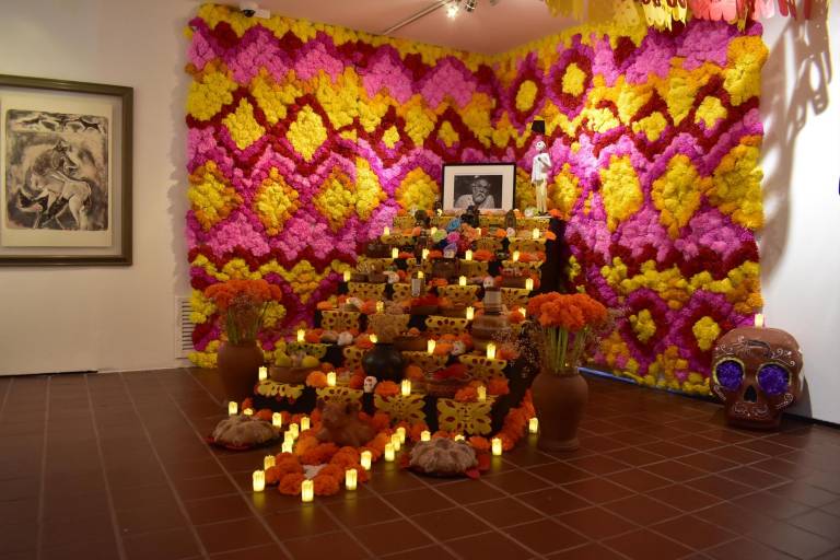 Recuerdan al artista oaxaqueño Francisco Toledo con Altar de Muertos en el Masin