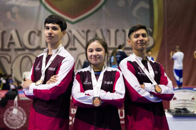 Sinaloa logra tres medallas de bronce en taekwondo, dentro de los Nacionales 2023