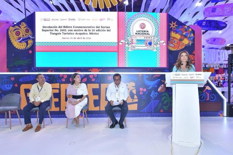 Billete conmemorativo de la Lotería Nacional enaltece el orgullo del Tianguis Turístico de México, por su 50 aniversario