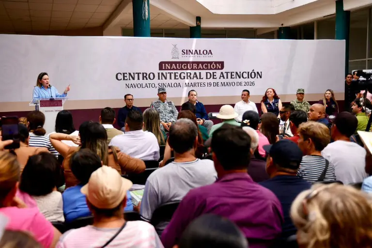 Inauguración en la comunidad de Villa Juárez, en Navolato, el Centro Integral de Atención.